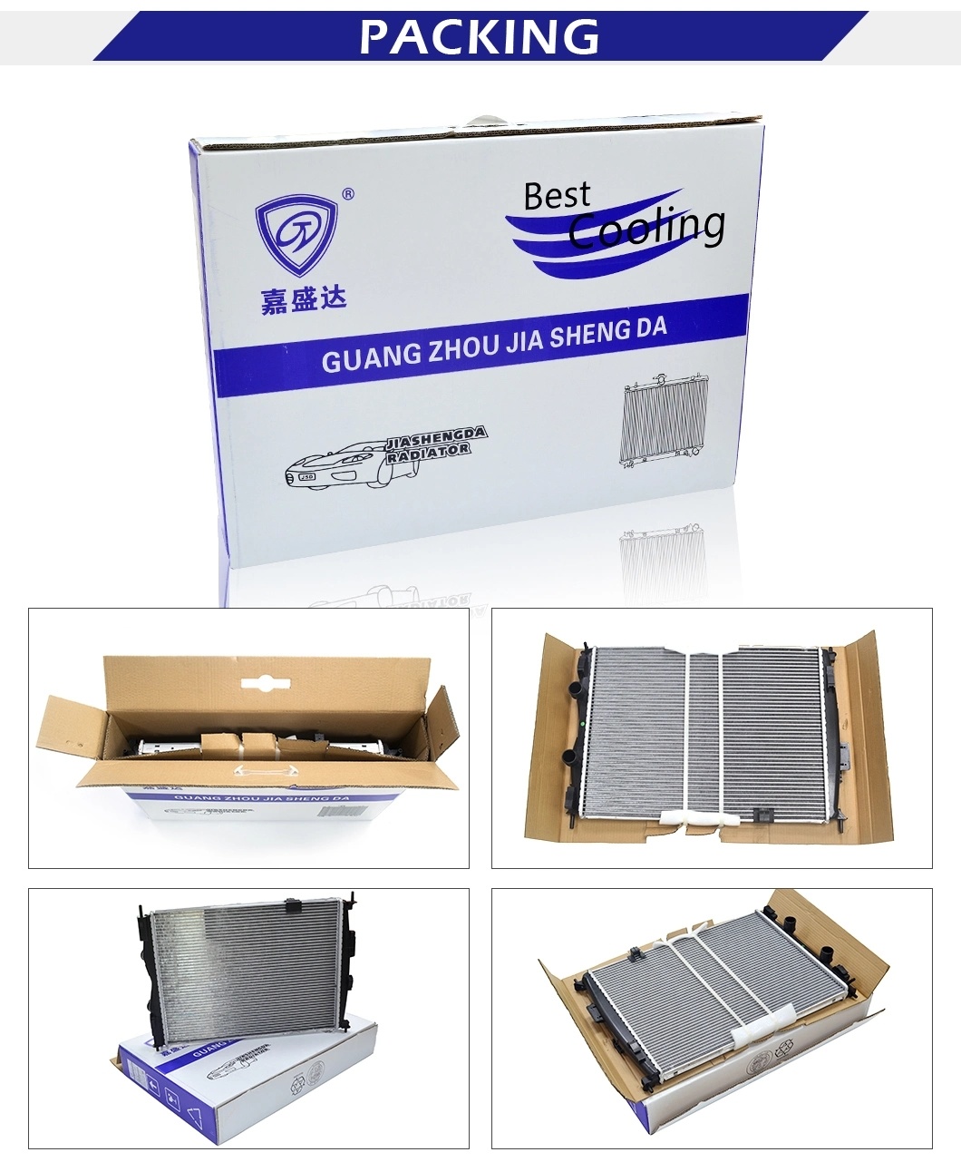 Car Air Conditioner Spare Parts Condenser for Hiace